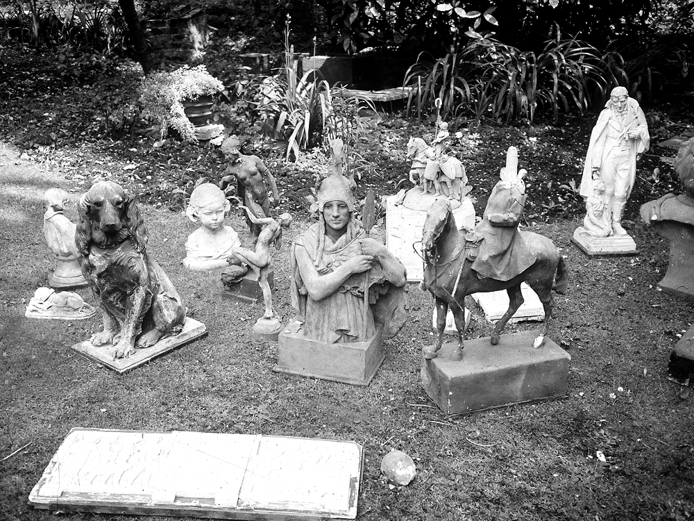 Sculptures in Garden
